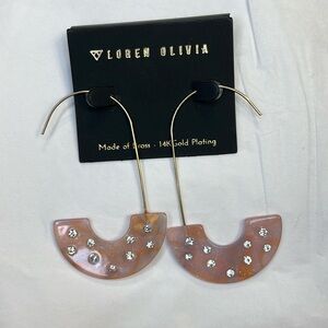 Glitter Acrylic Hook Earrings